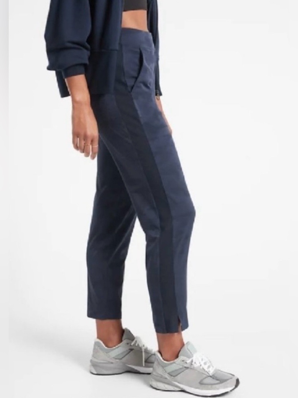 Athleta Brooklyn Navy Camo Ankle Pant Size 18